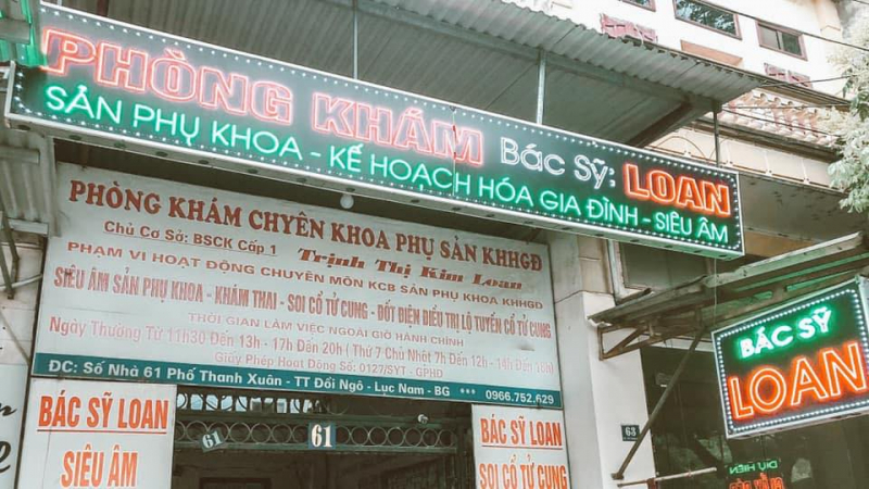 Phòng khám sản phụ khoa Bác sĩ Loan